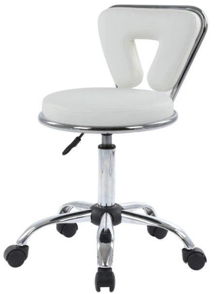 Black &White PU Leather Counter Stools